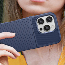 „Thunder“ dėklas, skirtas „iPhone 16e“ silikoniniam šarvuotam dangteliui – mėlynas