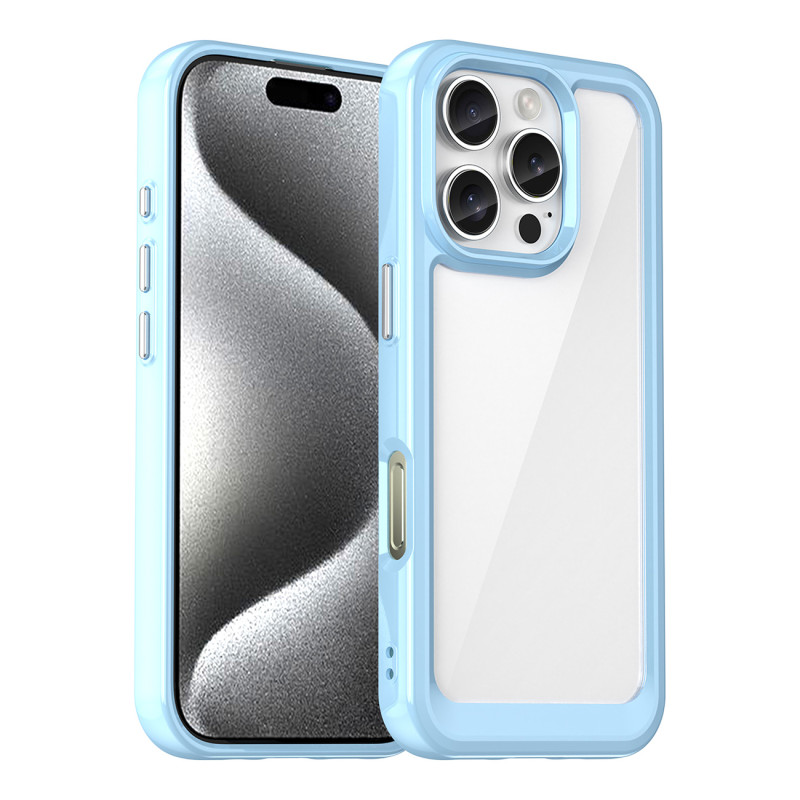 „Outer Space“ dėklas, skirtas „iPhone 16e“ su lanksčiu rėmeliu – mėlynas