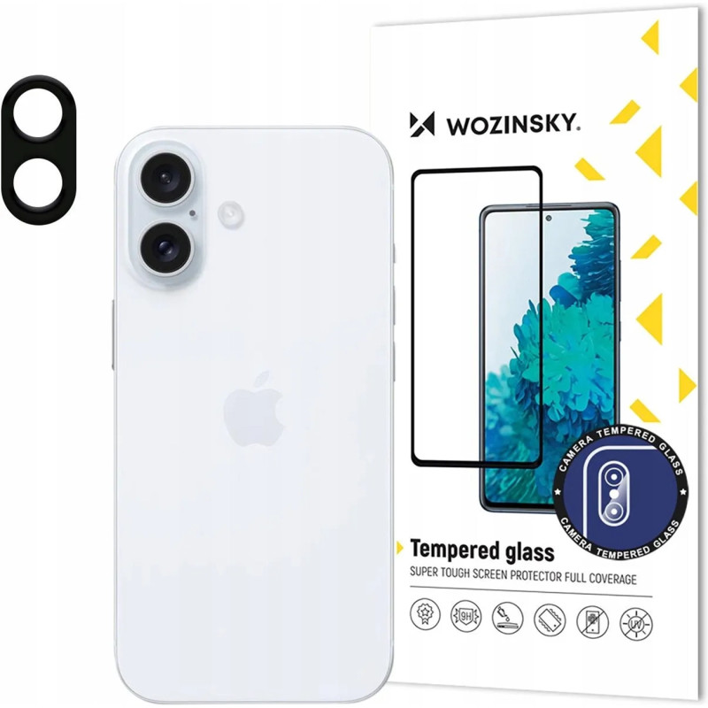 „Wozinsky“ grūdintas viso fotoaparato stiklas „iPhone 16e“ kamerai