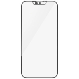 „PanzerGlass“ itin plataus skersmens grūdinto stiklo dėklas, skirtas „iPhone 13 / 13 Pro / 14 / 16e“ – skaidrus