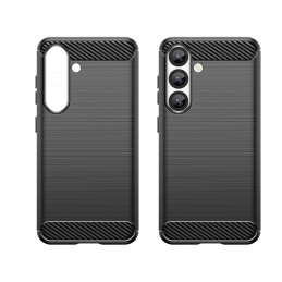 Anglies pluošto dėklas, skirtas „Samsung Galaxy S25 Edge“ – juodas