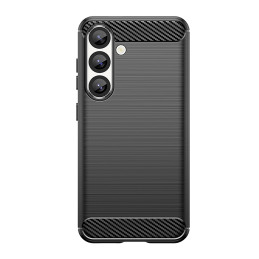 Anglies pluošto dėklas, skirtas „Samsung Galaxy S25 Edge“ – juodas