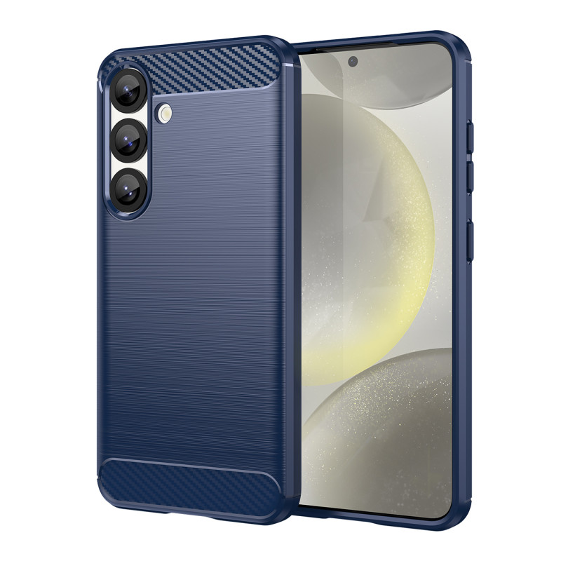 Anglies pluošto dėklas, skirtas „Samsung Galaxy S25 Edge“ – mėlynas