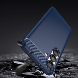 Anglies pluošto dėklas, skirtas „Samsung Galaxy S25 Edge“ – mėlynas