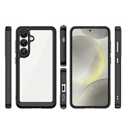 „Outer Space“ dėklas, skirtas „Samsung Galaxy S25 Edge“ su lanksčiu rėmeliu – juodas