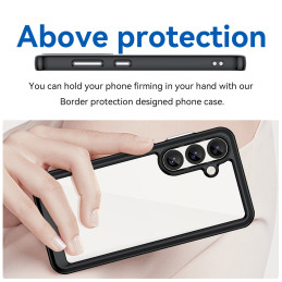 „Outer Space“ dėklas, skirtas „Samsung Galaxy S25 Edge“ su lanksčiu rėmeliu – juodas