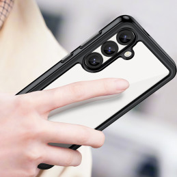 „Outer Space“ dėklas, skirtas „Samsung Galaxy S25 Edge“ su lanksčiu rėmeliu – juodas