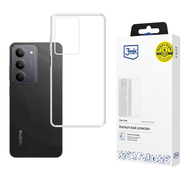 3mk skaidrus dėklas, skirtas „Realme 14x“ - permatomas