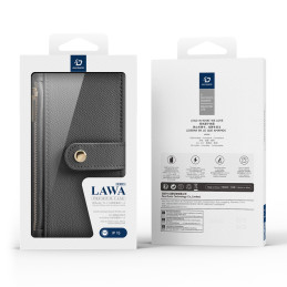 Dux Ducis Lawa odinis dėklas, skirtas iPhone 15 – pilkas