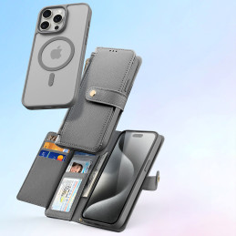 „Dux Ducis Lawa“ odinis dėklas, skirtas „iPhone 15 Pro“ – pilkas