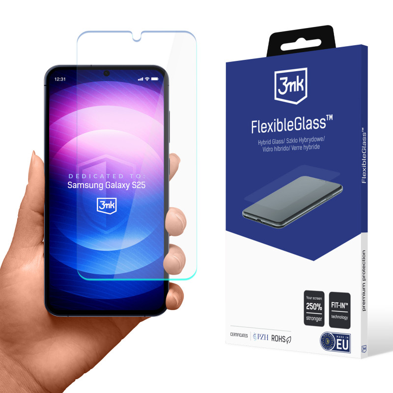 Hibridinis stiklas 3mk FlexibleGlass, skirtas „Samsung Galaxy S25“
