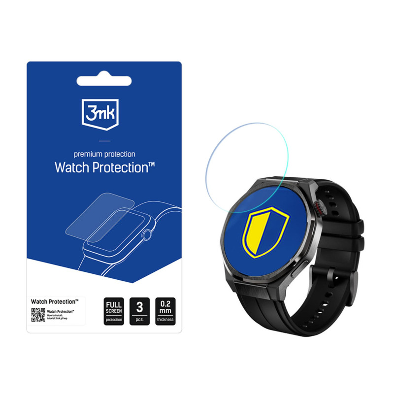 Išmaniojo laikrodžio ekrano apsauginis stiklas 3mk laikrodžio apsauga „FlexibleGlass“, skirtas „Honor Watch 5 Ultra“