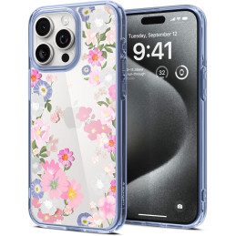 „Spigen Ultra Hybrid iPhone 15 Pro“ dėklas – skaidrus
