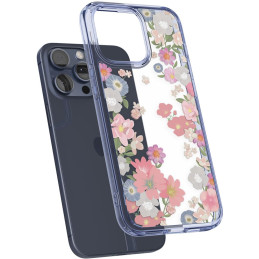 „Spigen Ultra Hybrid iPhone 15 Pro“ dėklas – skaidrus