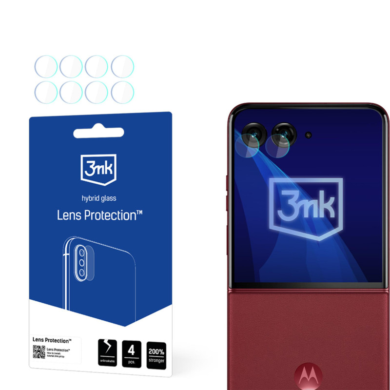 3mk objektyvo apsauginis kameros stiklas, skirtas „Motorola Razr 60 Ultra“