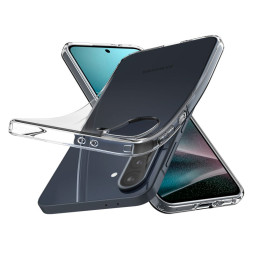 „Spigen“ skystųjų kristalų dėklas, skirtas „Samsung Galaxy A36 5G“ - skaidrus