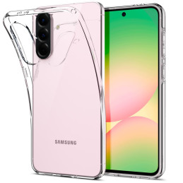 „Spigen“ skystųjų kristalų dėklas, skirtas „Samsung Galaxy A56 5G“ - skaidrus