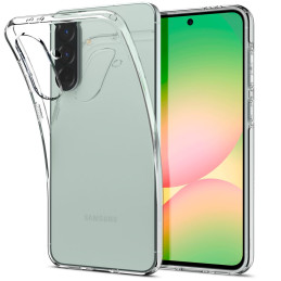 „Spigen“ skystųjų kristalų dėklas, skirtas „Samsung Galaxy A56 5G“ - skaidrus