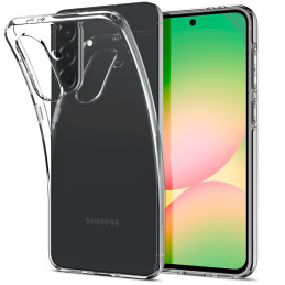 „Spigen“ skystųjų kristalų dėklas, skirtas „Samsung Galaxy A56 5G“ - skaidrus