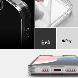„Ringke Fusion iPhone 16e“ dėklas – skaidrus