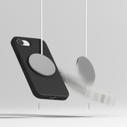 „Ringke“ silikoninis „Magsafe iPhone 16e“ dėklas – juodas