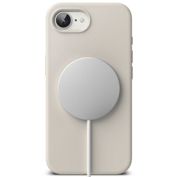 „Ringke“ silikoninis „Magsafe iPhone 16e“ dėklas – smėlio spalvos