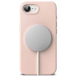 „Ringke“ silikoninis „Magsafe iPhone 16e“ dėklas – rožinis