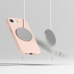 „Ringke“ silikoninis „Magsafe iPhone 16e“ dėklas – rožinis