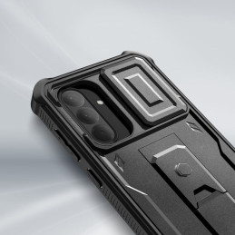 „Tech-Protect Kevlar Cam+“ dėklas, skirtas „Samsung Galaxy A36 5G“ – juodas