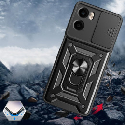 „Tech-Protect CamShield Pro“ dėklas, skirtas „Motorola Moto G05 / E15“ – juodas