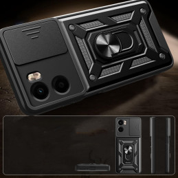 „Tech-Protect CamShield Pro“ dėklas, skirtas „Motorola Moto G05 / E15“ – juodas