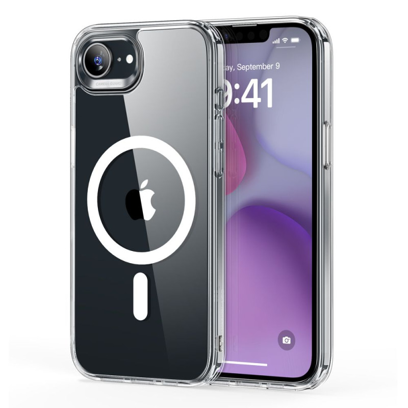 ESR Classic Hybrid Halolock MagSafe iPhone 16e dėklas – skaidrus