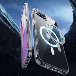 ESR Classic Hybrid Halolock MagSafe iPhone 16e dėklas – skaidrus