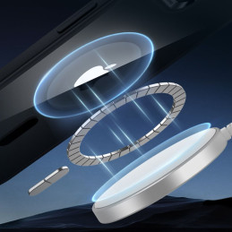 ESR Classic Hybrid Halolock MagSafe iPhone 16e dėklas – skaidrus-juodas