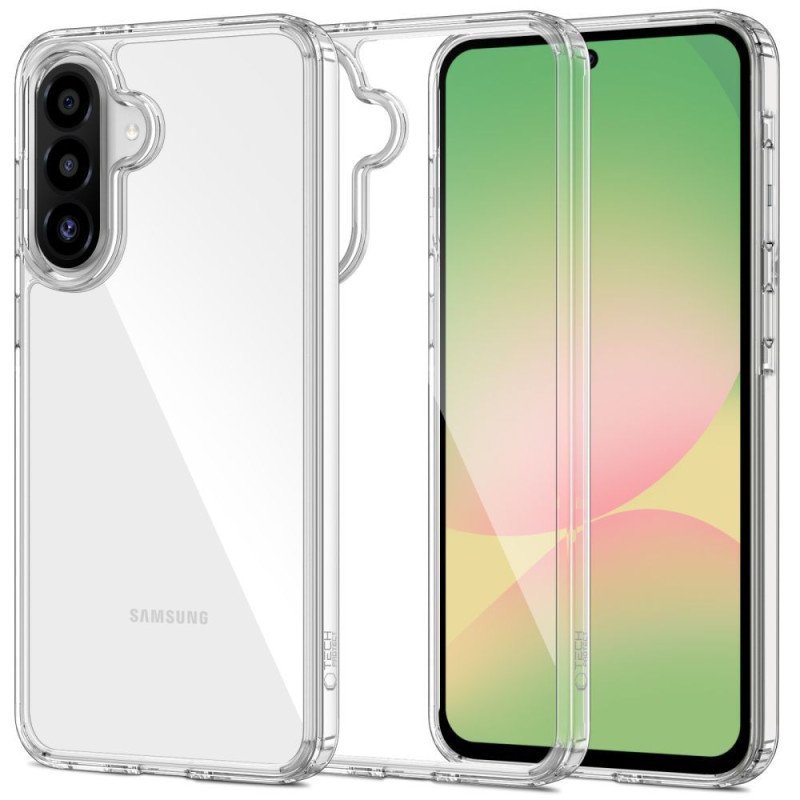 „Tech-Protect FlexAir“ hibridinis dėklas, skirtas „Samsung Galaxy A56 5G“ – skaidrus