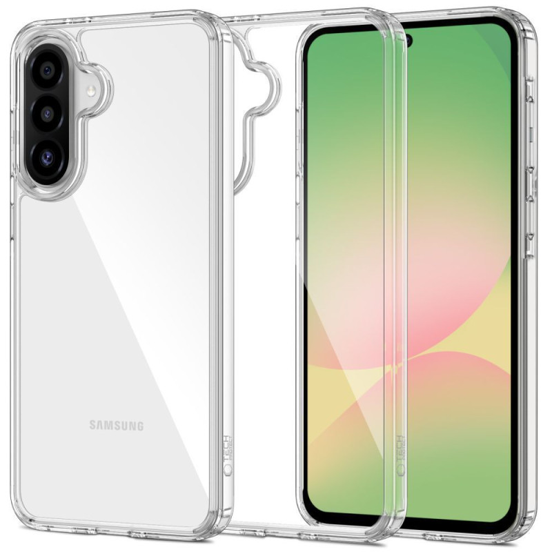 „Tech-Protect FlexAir“ hibridinis dėklas, skirtas „Samsung Galaxy A36 5G“ – skaidrus