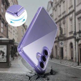 „Tech-Protect FlexAir“ hibridinis dėklas, skirtas „Samsung Galaxy A36 5G“ – skaidrus