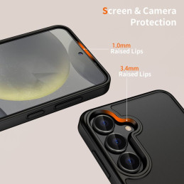 „Tech-Protect MagMat“ dėklas, skirtas „Samsung Galaxy A56 5G“ – matinės juodos spalvos