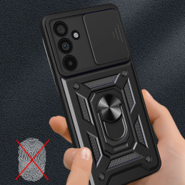 „Tech-Protect CamShield Pro“ dėklas, skirtas „Samsung Galaxy A56 5G“ – juodas