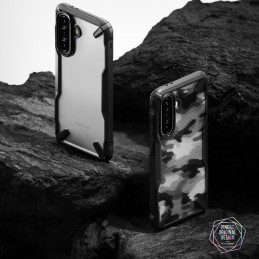 „Ringke Fusion X“ dėklas, skirtas „Samsung Galaxy A36 / A56 5G“ – juodas kamufliažinis