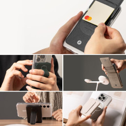 „Ringke Wallet“ slankiojantis „MagSafe“ dėklas – juodas