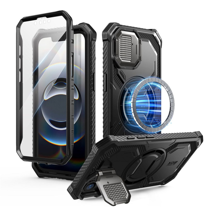 „Supcase IBLSN Armorbox Mag iPhone 16e“ dėklas – juodas
