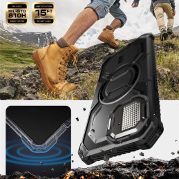 „Supcase IBLSN Armorbox Mag iPhone 16e“ dėklas – juodas