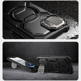 „Supcase IBLSN Armorbox Mag iPhone 16e“ dėklas – juodas