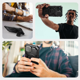 „Supcase IBLSN Armorbox Mag iPhone 16e“ dėklas – juodas