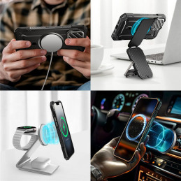 „Supcase UB XT Mag MagSafe iPhone 16e“ dėklas – juodas