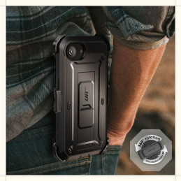 „Supcase Unicorn Beetle Pro iPhone 16e“ dėklas – juodas