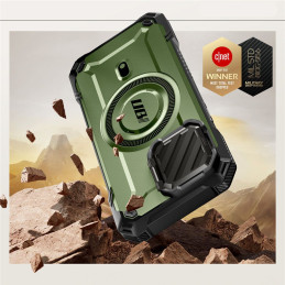 „Supcase UB XT Mag MagSafe iPhone 16e“ dėklas – alyvuogių spalvos