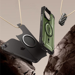 „Supcase UB XT Mag MagSafe iPhone 16e“ dėklas – alyvuogių spalvos