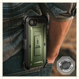 „Supcase Unicorn Beetle Pro iPhone 16e“ dėklas – alyvuogių spalvos